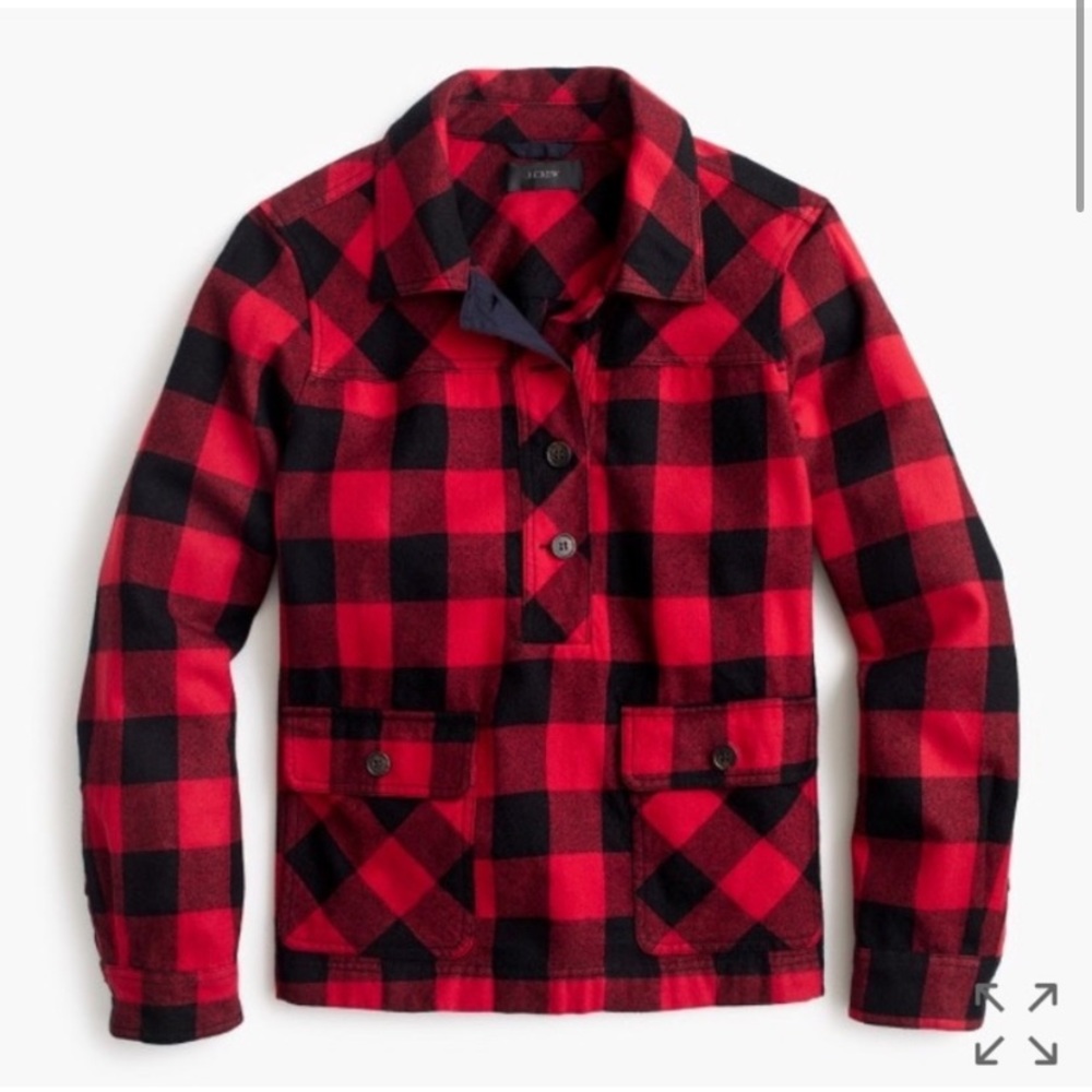 Wool Blend Popover Shacket